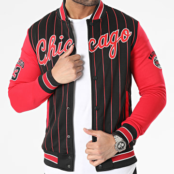 MTX - Veste Teddy Noir Rouge