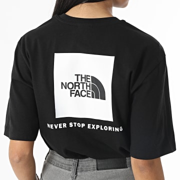  The North Face - Tee Shirt Femme Relaxed A4M5Q Noir