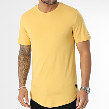  Only And Sons - Tee Shirt Oversize Matt Longy Jaune