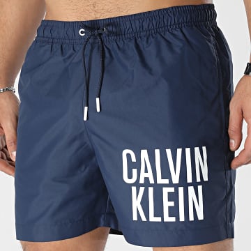Calvin Klein - Pantalones cortos medianos con cordón 0794 Azul marino