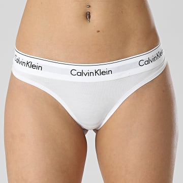  Calvin Klein - String Femme F3786E Blanc
