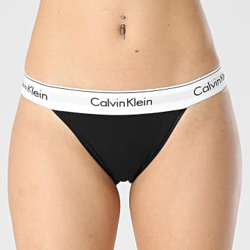  Calvin Klein - Culotte Tanga Femme F4977A Noir