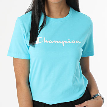 Champion - Tee Shirt Femme 114911 Bleu