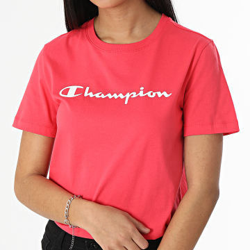 Champion - Tee Shirt Femme 114911 Rose