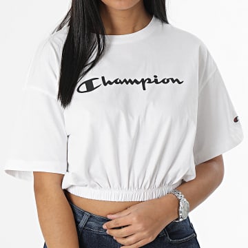  Champion - Tee Shirt Crop Femme 116117 Blanc
