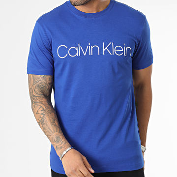  Calvin Klein - Tee Shirt Cotton Front Logo 3078 Bleu