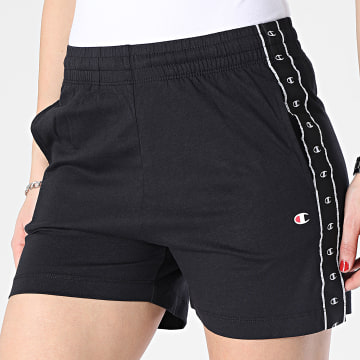  Champion - Short Jogging A Bandes Femme 116140 Noir