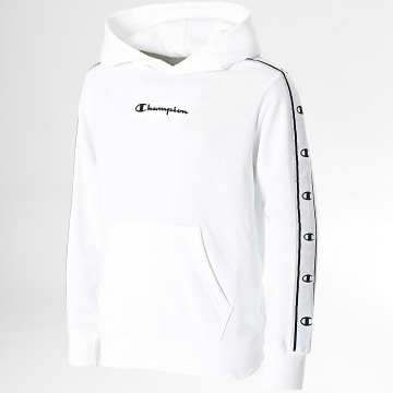  Champion - Sweat Capuche A Bandes Enfant 306320 Blanc