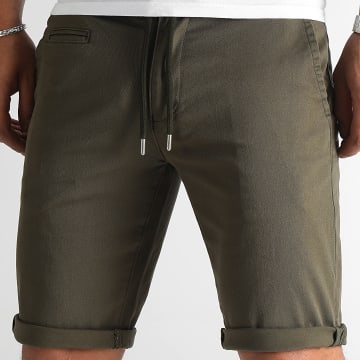  LBO - Short Chino Jogger 2938 Vert Kaki