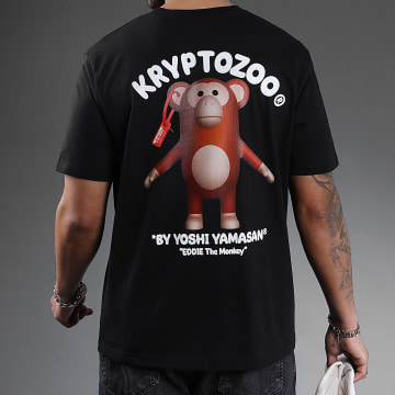  KryptoZoo - Tee Shirt Oversize Large Eddie The Monkey Noir