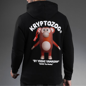  KryptoZoo - Sweat Capuche Eddie The Monkey Noir