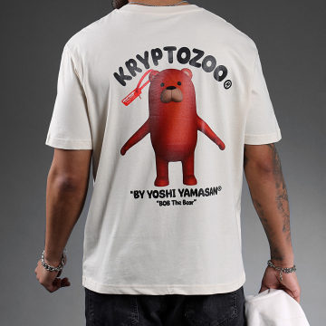  KryptoZoo - Tee Shirt Oversize Large Bob The Bear Beige