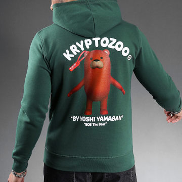  KryptoZoo - Sweat Capuche Bob The Bear Vert