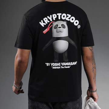  KryptoZoo - Tee Shirt Oversize Large Joshua The Panda Noir