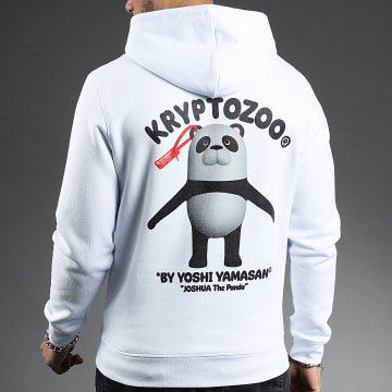  KryptoZoo - Sweat Capuche Joshua The Panda Blanc