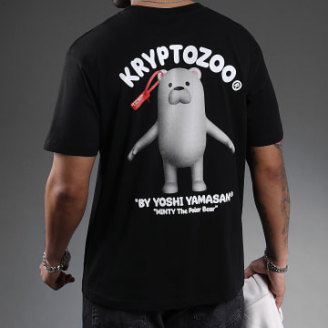  KryptoZoo - Tee Shirt Oversize Large Minty The Polar Bear Noir