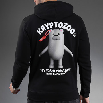  KryptoZoo - Sweat Capuche Minty The Polar Bear Noir
