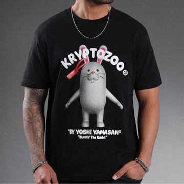  KryptoZoo - Tee Shirt Oversize Large Bunny The Rabbit Noir