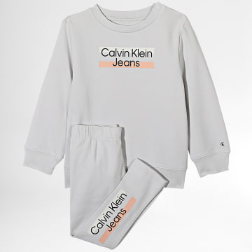  Calvin Klein - Ensemble De Survetement Enfant 0080 Gris