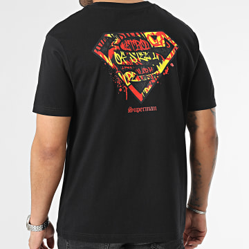  DC Comics - Tee Shirt Oversize Graff Logo Noir Rouge