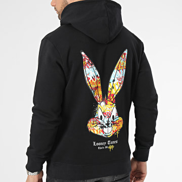 Looney Tunes - Sudadera con capucha Bugs Bunny Graff Negra