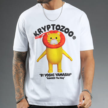  KryptoZoo - Tee Shirt Oversize Large Ramses The King Blanc