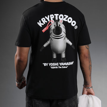  KryptoZoo - Tee Shirt Oversize Large Kenya The Zebra Noir