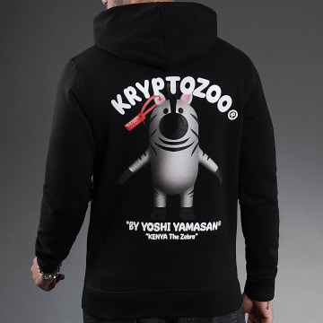  KryptoZoo - Sweat Capuche Kenya The Zebra Noir