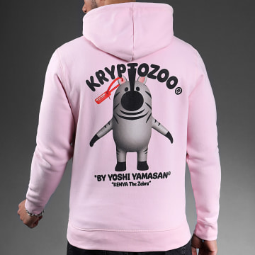  KryptoZoo - Sweat Capuche Kenya The Zebra Rose