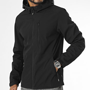  Only And Sons - Veste Zippée Capuche Gilbert Hooded Noir