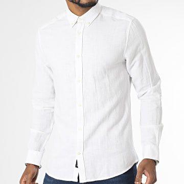  Only And Sons - Chemise Manches Longues Arlo Blanc