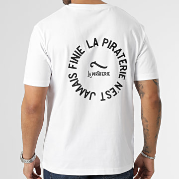  La Piraterie - Tee Shirt Oversize Large LPNJF 2 Blanc Noir