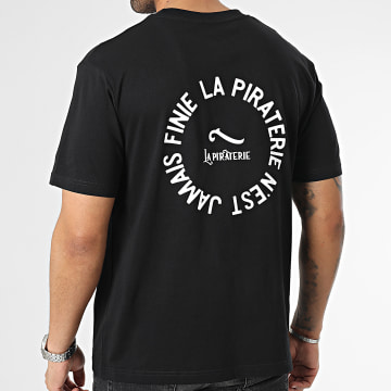  La Piraterie - Tee Shirt Oversize Large LPNJF 2 Noir Blanc