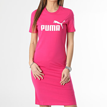  Puma - Robe Tee Shirt Femme Essential 848349 Rose