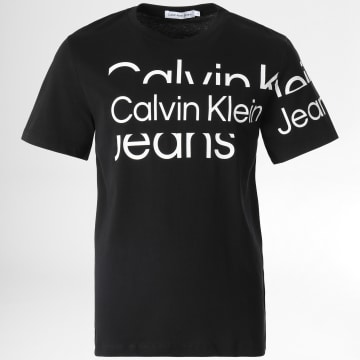  Calvin Klein - Tee Shirt Enfant Blown Up Logo 1650 Noir