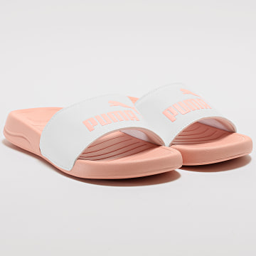 Puma - Claquettes Femme Popcat 20 372279 Blanc Apricot Blush