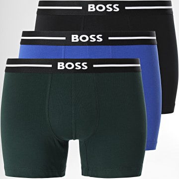  BOSS - Lot De 3 Boxers 50489608 Noir Vert Bleu Roi