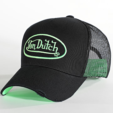  Von Dutch - Casquette Trucker Cas1 Neon Noir Vert