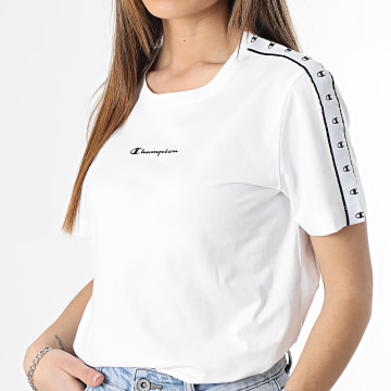 Champion - Tee Shirt A Bandes Femme 116146 Blanc