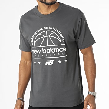 New Balance - Tee Shirt MT31586 Gris Anthracite