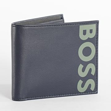  BOSS - Portefeuille Big Boss Logo 50492316 Bleu Marine