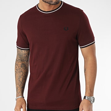  Fred Perry - Tee Shirt Twin Tipped M1588 Bordeaux