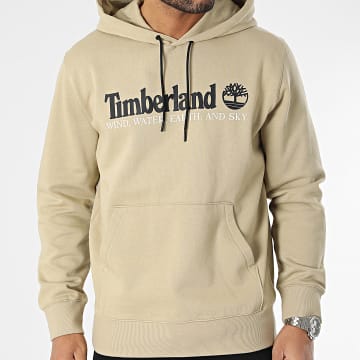 Timberland Beige Cotton Men Sweatshirt