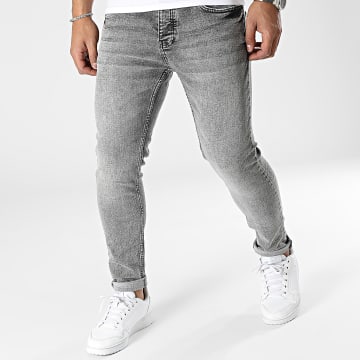  Black Industry - Jean Skinny Gris Anthracite