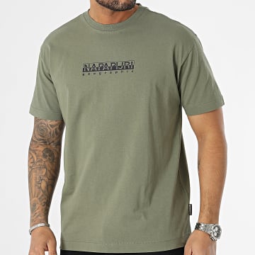  Napapijri - Tee Shirt A4GDR Vert Kaki
