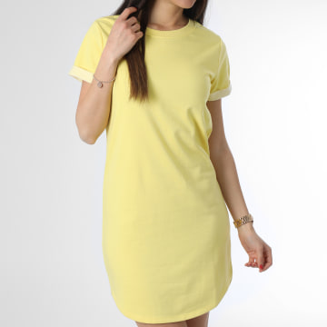  Only - Robe Tee Shirt Femme Ivy Jaune