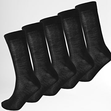 Classic Series - Lote de 5 pares de calcetines negros