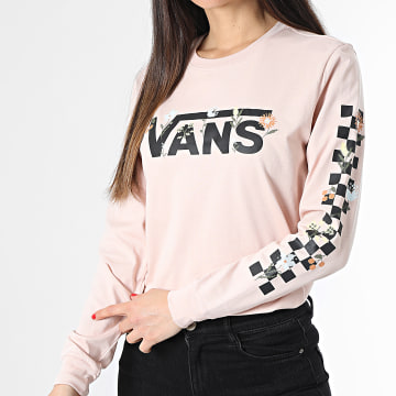  Vans - Tee Shirt Manches Longues Femme Wyld Tangle Micro Ditsy 0077N Rose Floral