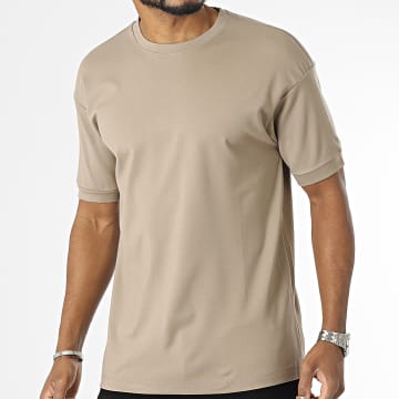  Uniplay - Tee Shirt Oversize Large Marron Taupe