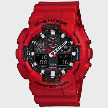 G-Shock - Orologio G-Shock GA-100B-4AER Rosso